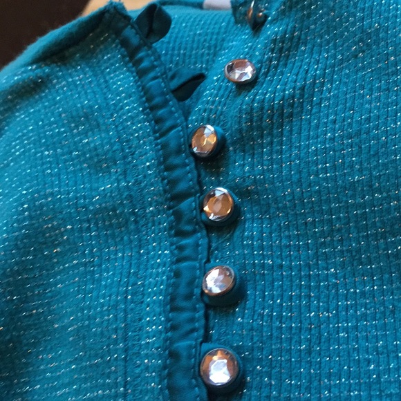 Old Navy Supersoft stretchy thermal teal with a hint of shimmering metallic - Picture 5 of 8